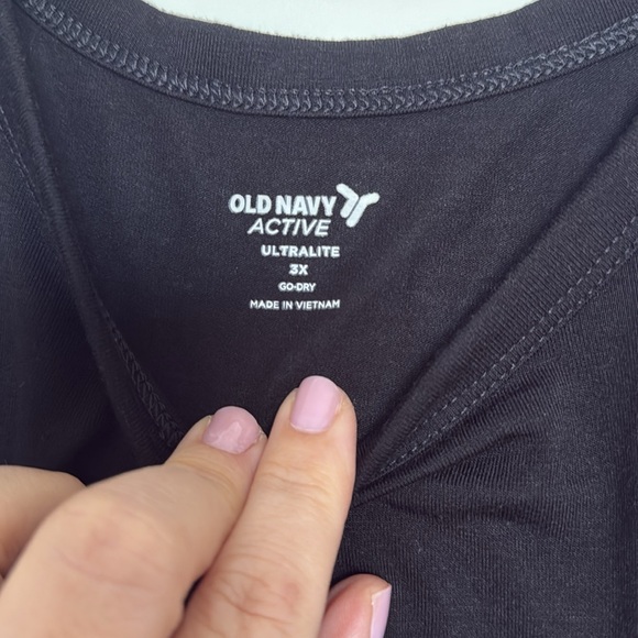 Old Navy Black Activewear Tunic Tank, 3X, NWOT - Picture 6 of 6